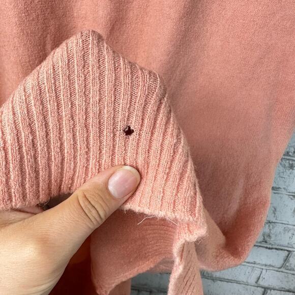 J.Crew Dress Turtleneck Knit Sweater Long Sleeve Merino Wool Alpaca Pink M - Picture 6 of 11